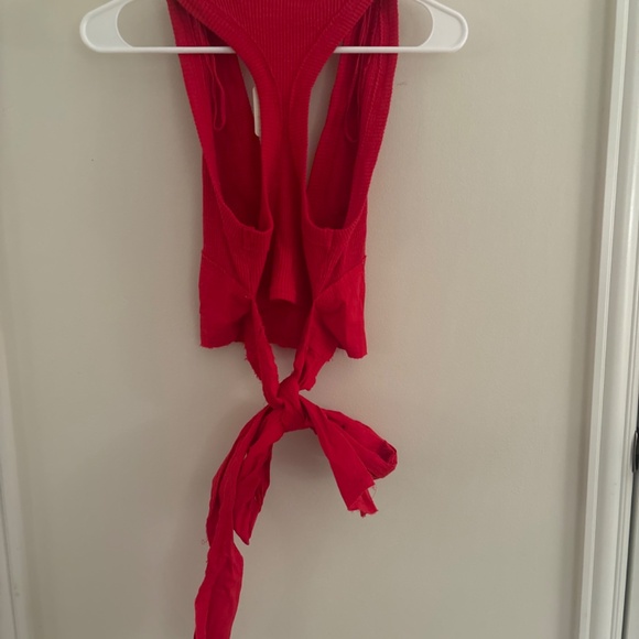 NWT Free People Red Crop Top - Picture 5 of 5